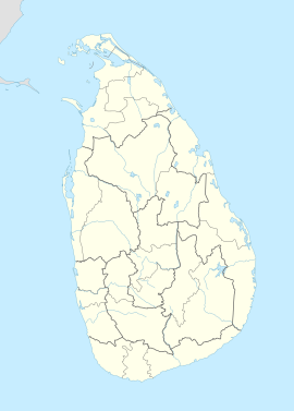 Map of Sri Lanka with locations of World Heritage Sites