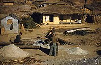 Village houses, Ryodo, January 1952