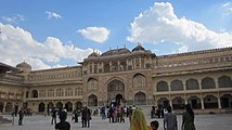 Ganesh Pol is one of the seven gates of Amber Fort built between 1611 and 1667, India