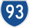 State Route 93 marker