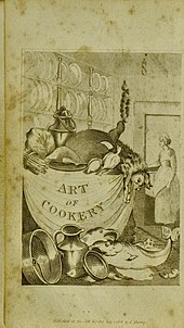 Frontispiece showing a cornucopia of natural produce in a kitchen