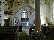 Inside of the Tofta Church.
