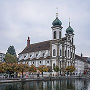 The Jesuit Church in Lucerne's old town