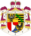 Coat of arms of the principality of Liechtenstein (1719).