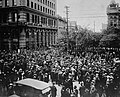 Image 43Crowd gathered outside old City Hall during the Winnipeg general strike, June 21, 1919.