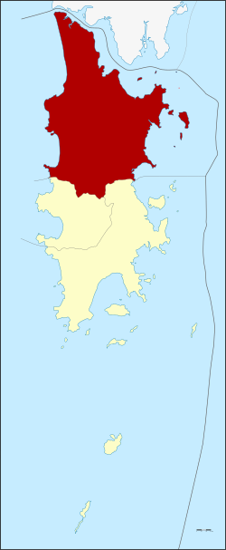 District location in Phuket province
