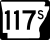 Highway 117S marker