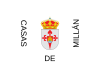 Flag of Casas de Millán, Spain