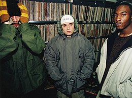 From left to right: Stoupe the Enemy of Mankind, Vinnie Paz, Jus Allah
