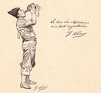 Drawing (testimonial to vin Mariani) from Album Mariani [fr] v. 7, 1902