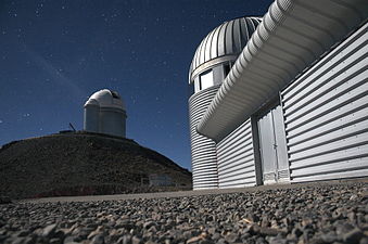 Euler Telescope with the ESO 3.6-meter in the background