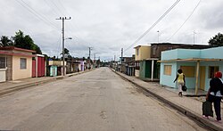 Main road in La Maya