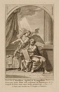 Les évangélistes: Saint Matthieu. After a work by François-Alexandre Verdier. Nancy: Musée des beaux-arts