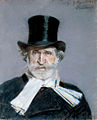 Image 16The iconic Portrait of Giuseppe Verdi (1886) by Giovanni Boldini (from Romantic music)