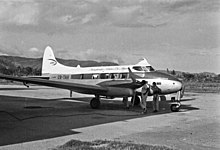 TAT's de Havilland Dove CR-TAH "Oe-Cusse" at Dili airport in 1971
