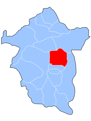 Enugu East (red) in Enugu State (blue)
