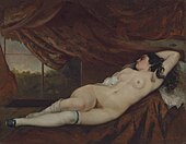 Femme nue couchée, 1862