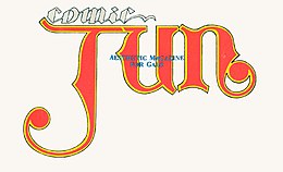 A logo reading "Comic Jun" in stylized cursive Latin script, with "Aesthetic Magazine for Gals" in smaller text printed over the "U" of "Jun"