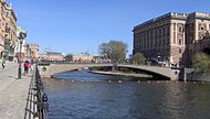 Riksbron, Stockholm, seen from the west, spring 2006