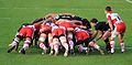 Image 11 Scrum (rugby) Credit: PierreSelim A rugby football scrum. More selected pictures