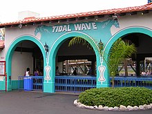 Photograph of Tidal Wave's entrance.