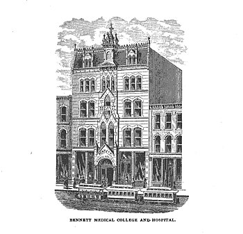 Location of Sarah's storefront in 1885