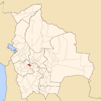 Location of Pantaleón Dalence Province in Bolivia