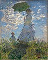 Image 5 Woman with a Parasol - Madame Monet and Her Son Painting: Claude Monet Woman with a Parasol - Madame Monet and Her Son is an oil-on-canvas painting by Claude Monet from 1875. The Impressionist work depicts his wife Camille and their son Jean during a stroll on a windy summer's day in Argenteuil. It has been held by the National Gallery of Art in Washington, D.C., since 1983. More selected pictures