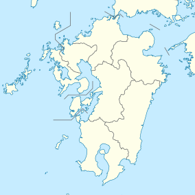 Map showing the location of Kirishima-Kinkowan National Park