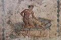 Erotic wall painting. North wall Casa del Ristorante. Pompeii