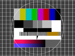 Recreation of the FuBK test card, omitting anti-PAL lines.