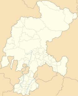 Tlaltenango de Sánchez Román is located in Zacatecas