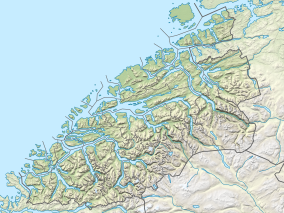 Map showing the location of Rørvikvatnet Nature Reserve