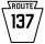 Pennsylvania Route 137 marker
