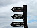 Special signage on The Ridgeway which is a National Trail
