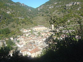 A general view of La Roque-Sainte-Marguerite