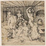 Albrecht Dürer, The Women's Bath (Das Frauenbad), c.1496