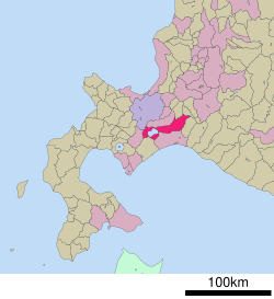 Location of Chitose in Hokkaido