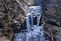 Fukuroda Falls in winter (January)