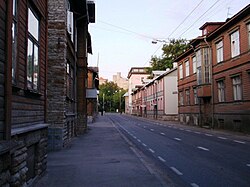 Tehnika is the main street in Kelmiküla.