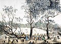 Image 53Cricket match at the Melbourne Cricket Ground, 1860s (from Culture of Australia)
