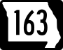 Route 163 marker