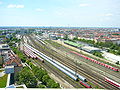 Railway tracks, view from Technisches Rathaus (2006)
