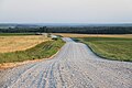 A gravel road between the villages of Tamsa and Laguja, Estonia
