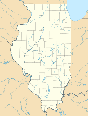 Map showing the location of Apple River Canyon State Park
