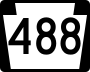Pennsylvania Route 488 marker