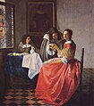 The Girl with the Wine Glass, by Johannes Vermeer, c. 1659