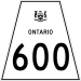 Ontario Highway 600 shield