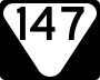 State Route 147 marker
