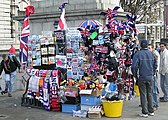 A souvenir stall (London, England, UK)